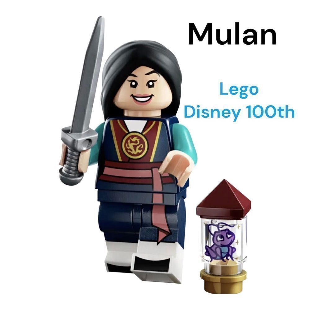 LEGO Mulan minifigure 71038  Series Disney 100 mini figure 100th mini fig